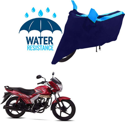 RONISH Waterproof Two Wheeler Cover for Mahindra(Centuro, Black, Blue)