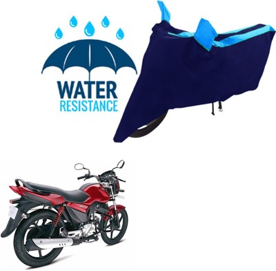 RONISH Waterproof Two Wheeler Cover for Mahindra(Stallio, Black, Blue)