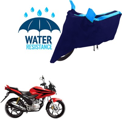 RONISH Waterproof Two Wheeler Cover for Honda(CBF Stunner, Black, Blue)