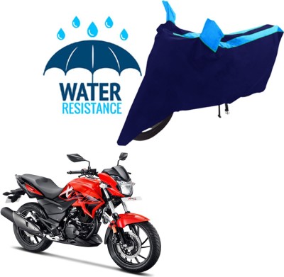 RONISH Waterproof Two Wheeler Cover for Hero(Xtreme 200R, Black, Blue)