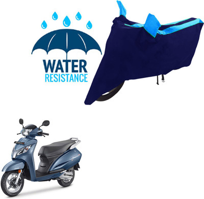 RONISH Waterproof Two Wheeler Cover for Honda(Activa 125, Black, Blue)