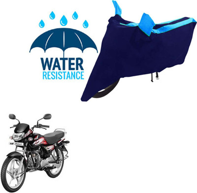 RONISH Waterproof Two Wheeler Cover for Honda(CD deluxe, Black, Blue)