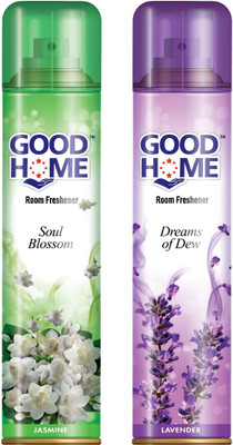 Good Home Jasmine and Lavender Spray DREAMS OF DEW AND SOUL BLOSSOM(2 x 160 ml)
