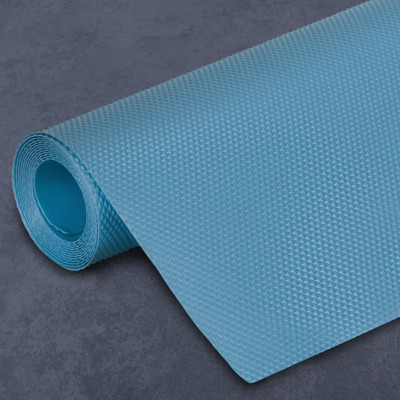 Matworks by Bathla Rectangular Pack of 1 Table Placemat(Blue, Plastic)