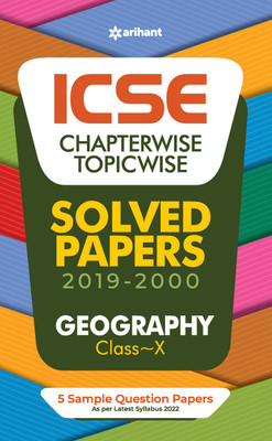 ICSE Chapterwise Topicwise Solved Papers Geography Class 10 for 2022 Exam Fifth Edition(English, Paperback, Sultan Farah)