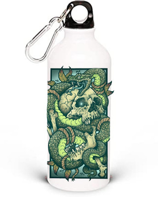 AP creation 750 ml Aluminium Sipper(Pack of 1, White, Green)