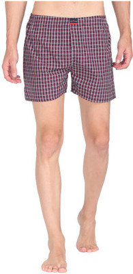 LA' ROSY Checkered Men Boxer