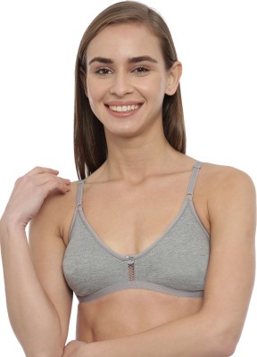 Blossom Women T-Shirt Non Padded Bra(Grey)