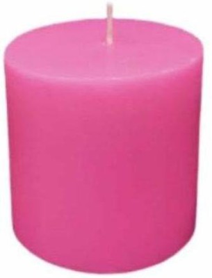 Floryn decor Scented Pillar Candles | 2.5x2.5 inch Candle | Richly Fragranced | Made in India | Long-Burned Time Applied in Restaurants,Party and Home Decoration | Dripless & Smokeless (Rose) Candle(Pink, Pack of 1)