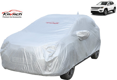 Kavach Car Cover For Jeep Compass (With Mirror Pockets)(Silver, For 2019, 2018, 2017, 2016, 2015 Models)