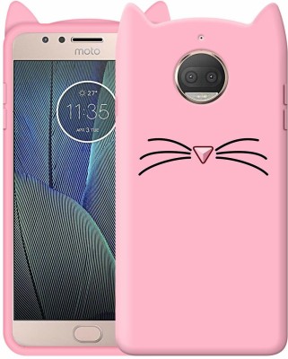 COVERNEW Back Cover for Motorola Moto G5s Plus(Pink, Flexible, Silicon, Pack of: 1)