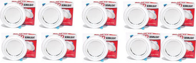 Nightstar 9w White Ceiling light 10 Pcs Recessed Ceiling Light Ceiling Lamp(White)