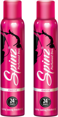 Spinz Exotic Deodorant Body Spray Pack of 2 Combo (150ML each) Deodorant Spray  -  For Women(300 ml, Pack of 2)