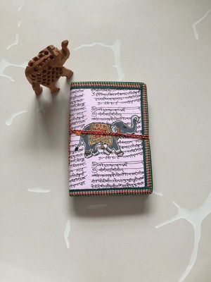 POLARIS FOX HANDMADE Regular Diary Unruled 92 Pages(LIGHT PINK, Pack of 4)