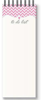Nourish Magnetic Memo Pad Regular Memo Pad Ruled 50 Pages(PINK CHEVRON)