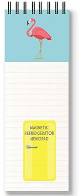 Nourish Magnetic Memo Pad Regular Memo Pad Ruled 50 Pages(BLUE FLAMINGO)