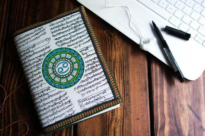 POLARIS FOX HANDMADE Regular Diary Unruled 92 Pages(White, Green, Pack of 4)