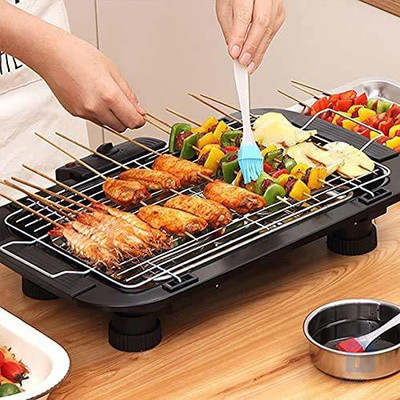 Clefairy BBQSkewersTandoorforBarbecue,GrillStainlessSteelStickwithWoodenHandle Electric Grill