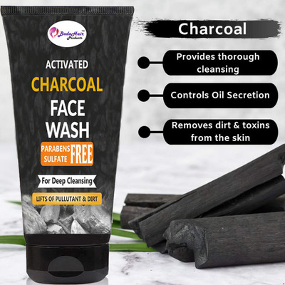 BadaHair Pure Detox Activated Charcoal Deep Cleansing For Fights Anti-Pollution Purity  Removes Pimple/Acne control and clear Glowing Skin & Impurities | Suitable for Acne Prone Skin Face Wash(100 ml)