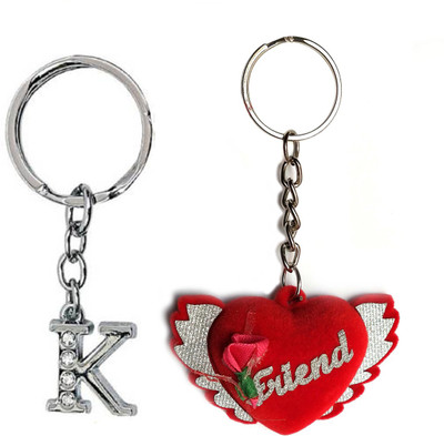 Meeko.com Best friend and Letter K keyring 07 Key Chain