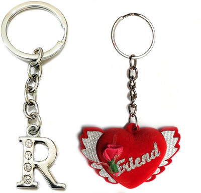 Meeko.com Best friend and Letter R keyring 012 Key Chain