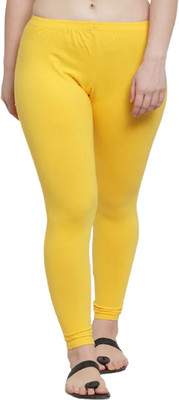 Style Access Ankle Length Western Wear Legging(Yellow, Solid)