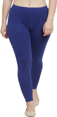 Style Access Ankle Length Western Wear Legging(Blue, Solid)