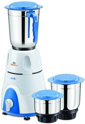 BAJAJ by Bajaj GX3 500 W Mixer Grinder(GX3 500W Mixer Grinder (3 Jars, White) | 3 Jars | White)