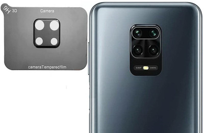 VOSKI Back Camera Lens Glass Protector for Poco M2 Pro Back Camera Glass Protector Edge to Edge 5D Curved with Flash Cut(Pack of: 1)