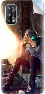 Snooky Realme 7 Pro Mobile Skin(Black)