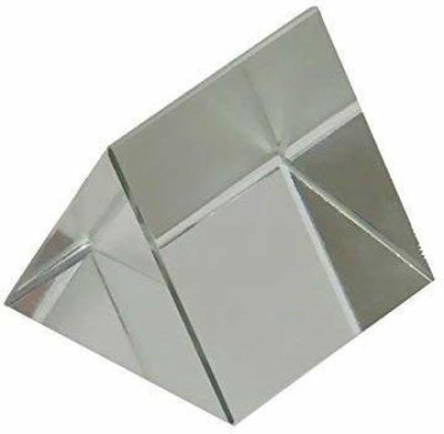 DIYtronics 1 Pc Glass Prism DIY Reflection Equilateral , 38 X 38mm(White)