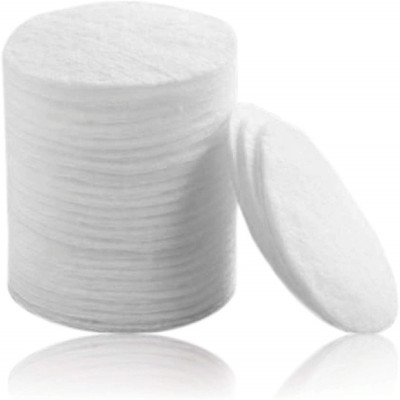 AKADO Multipurpose wet and dry make up soft cosmetic eye face smooth powder puff sponge (round-100 pcs)