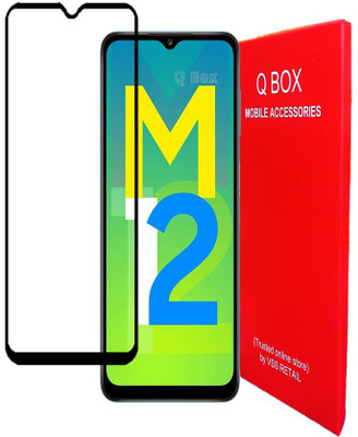 Q Box Edge To Edge Tempered Glass for Samsung Galaxy M12(Pack of 1)