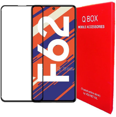 Q Box Edge To Edge Tempered Glass for Samsung Galaxy F62(Pack of 1)