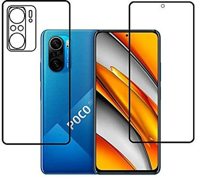 SOLIVAGANT Front and Back Tempered Glass for Poco F3(Pack of 2)