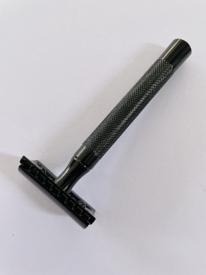 Romer-7 CS Black Double Edge Safety Razor For Men Close Comb + 10 SS Blade