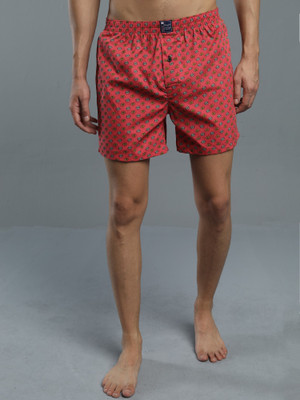 MANIAC Printed Men Pink Basic Shorts