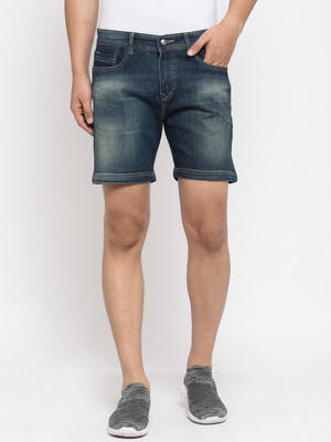 FEVER Solid Men Denim Blue Denim Shorts