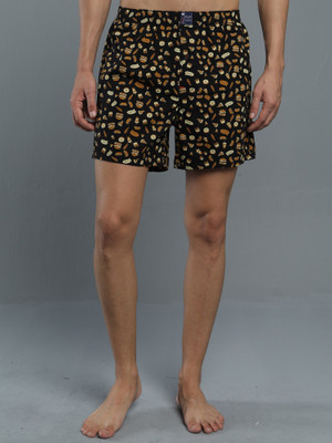 MANIAC Printed Men Brown Basic Shorts