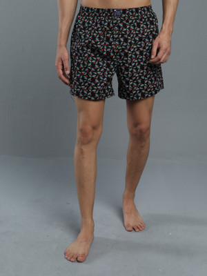 MANIAC Printed Men Black Basic Shorts