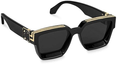 Shoppable Aviator Sunglasses(For Men & Women, Black)
