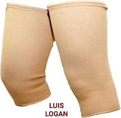LUIS LOGAN Knee Cap Support & Braces for Non-Slip Silicone Gel for Running Sports( BEIGE,L) Knee Support(Beige)