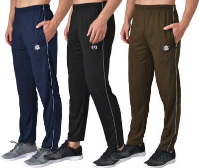 eCools Solid Men Multicolor Track Pants