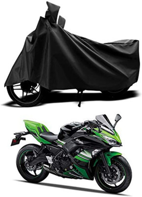 AutoGalaxy Waterproof Two Wheeler Cover for Kawasaki(Ninja 650, Black)