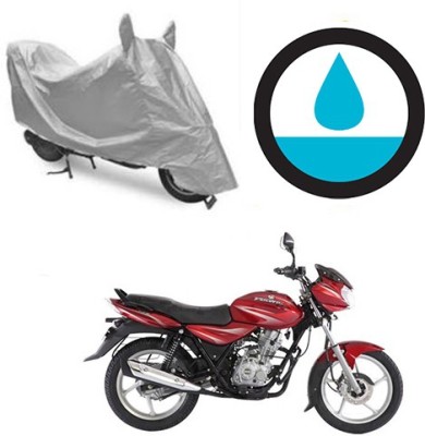 Atulit enterprises Waterproof Two Wheeler Cover for Bajaj(Discover 125 DTS-i, Silver)