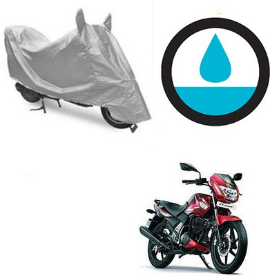 HYBRIDS COLLECTION Waterproof Two Wheeler Cover for TVS(Flame, Silver)