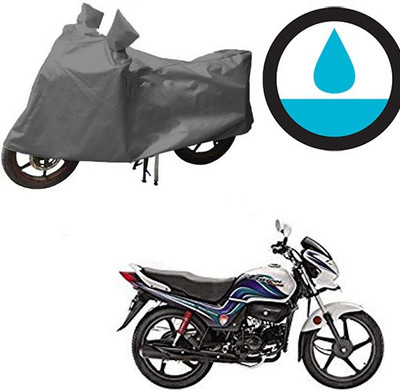 HYBRIDS COLLECTION Waterproof Two Wheeler Cover for Hero(Passion Pro TR, Grey)