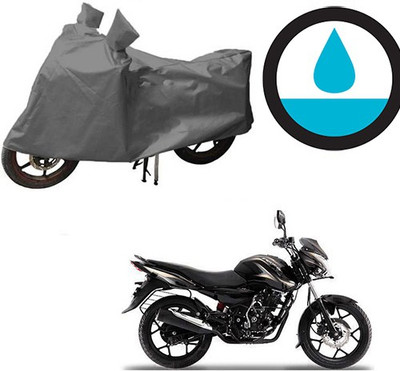 HYBRIDS COLLECTION Waterproof Two Wheeler Cover for Bajaj(Discover 150 s, Grey)