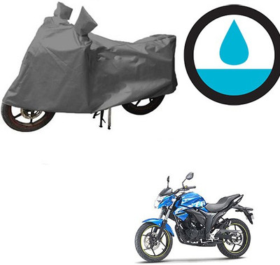 HYBRIDS COLLECTION Waterproof Two Wheeler Cover for Suzuki(Gixxer, Grey)