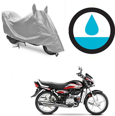 THE REAL ARV Waterproof Two Wheeler Cover for Hero(CD deluxe, Silver)